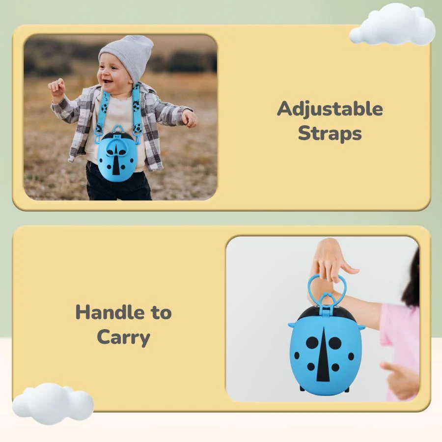 Beetle Baby Straw Sipper Water Bottle 700ml With Adjustable Straps - Image 4