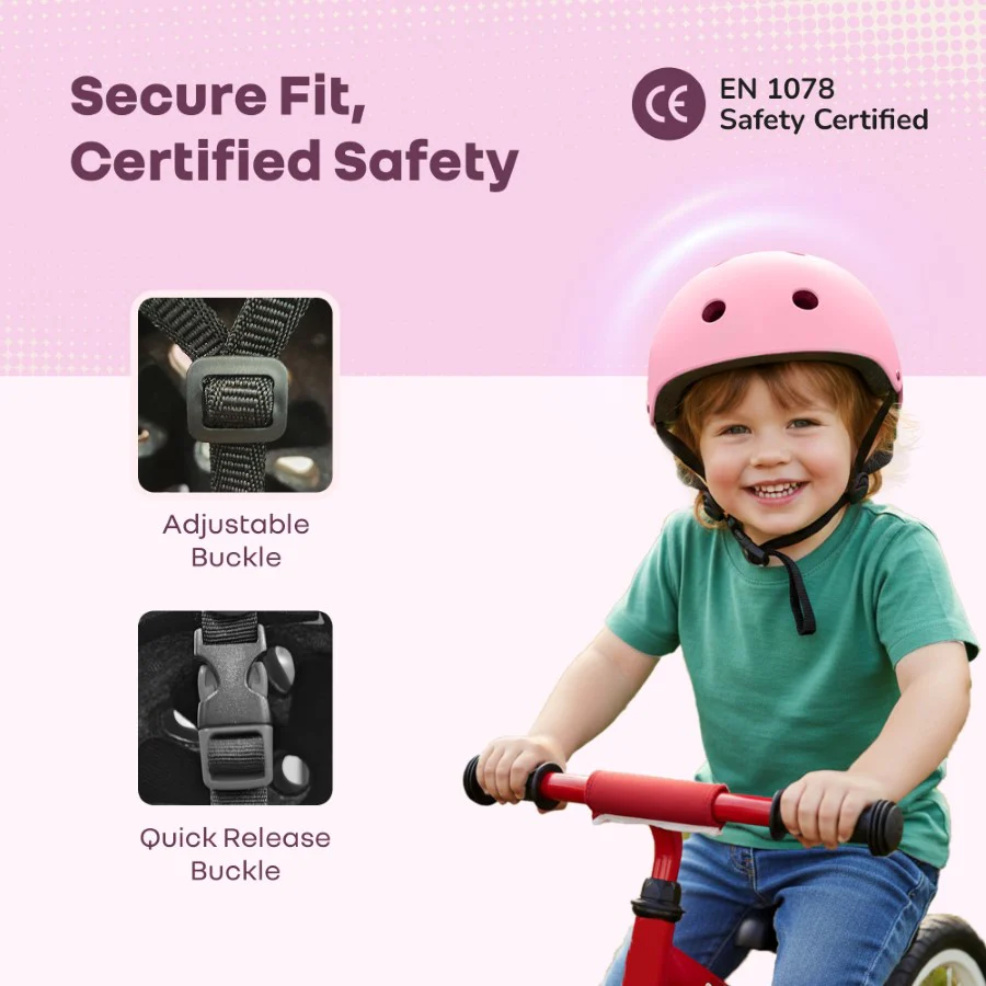 Safe Play Best Kids Safety Helmet - Trusted EN1078 Certified Helmet for Kids with Shock-Absorbing EPS Foam 5-13 Years - Image 14
