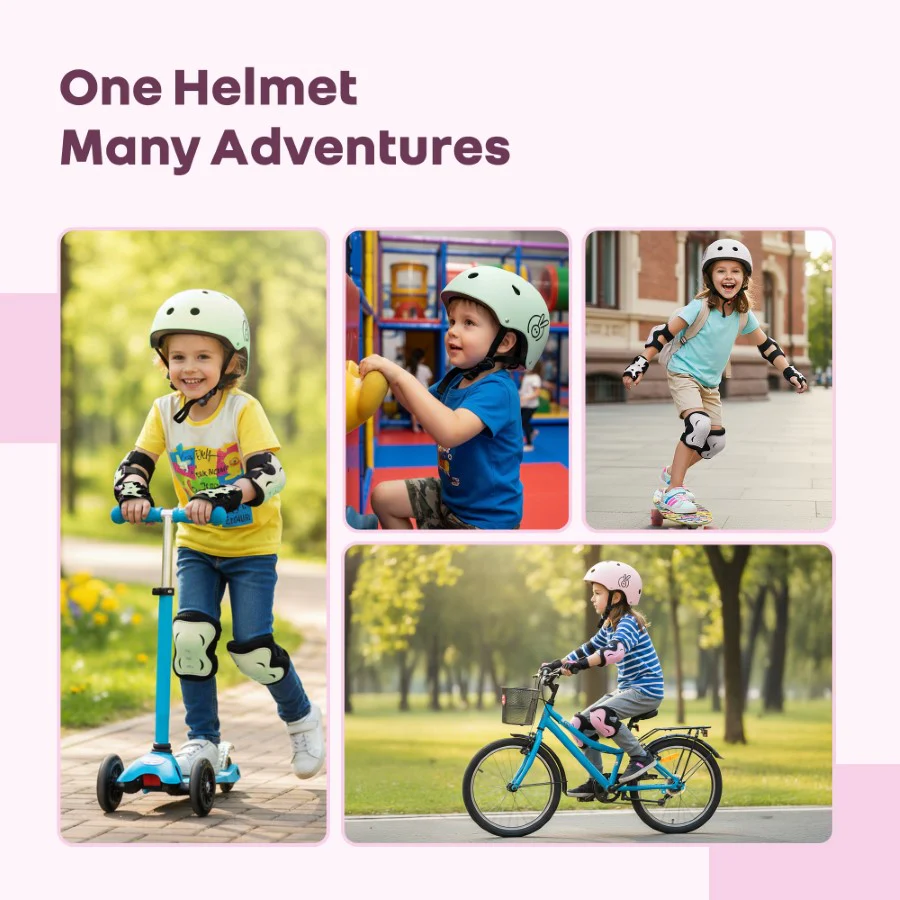 Safe Play Best Kids Safety Helmet - Trusted EN1078 Certified Helmet for Kids with Shock-Absorbing EPS Foam 5-13 Years - Image 15