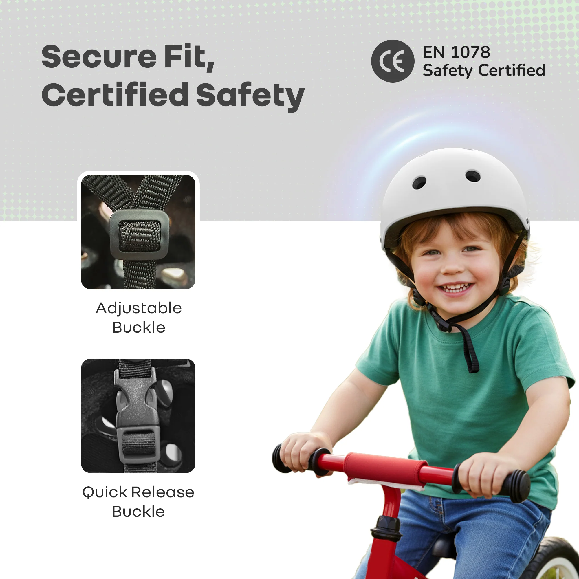 Safe Play Best Kids Safety Helmet - Trusted EN1078 Certified Helmet for Kids with Shock-Absorbing EPS Foam 5-13 Years - Image 23