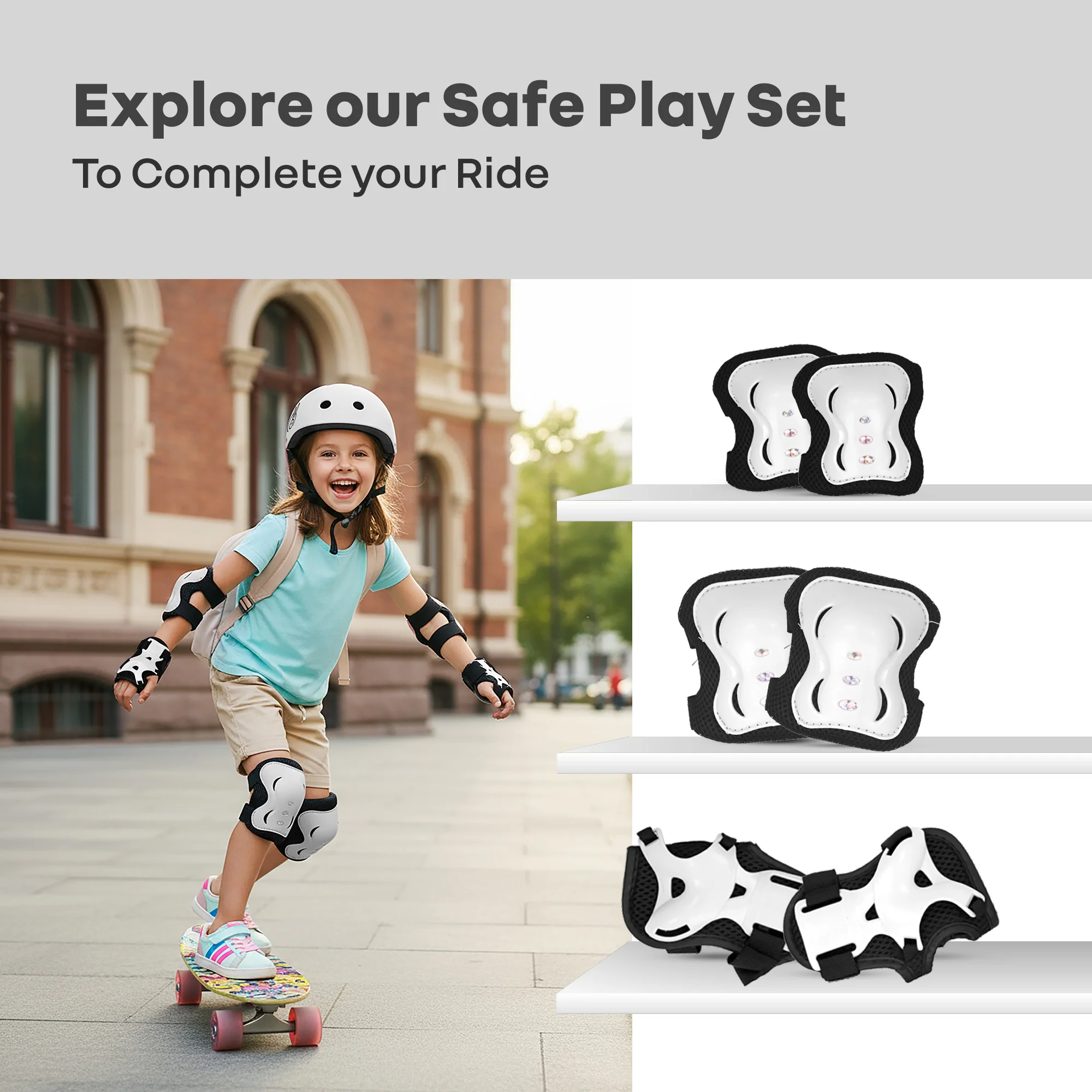 Safe Play Best Kids Safety Helmet - Trusted EN1078 Certified Helmet for Kids with Shock-Absorbing EPS Foam 5-13 Years - Image 27