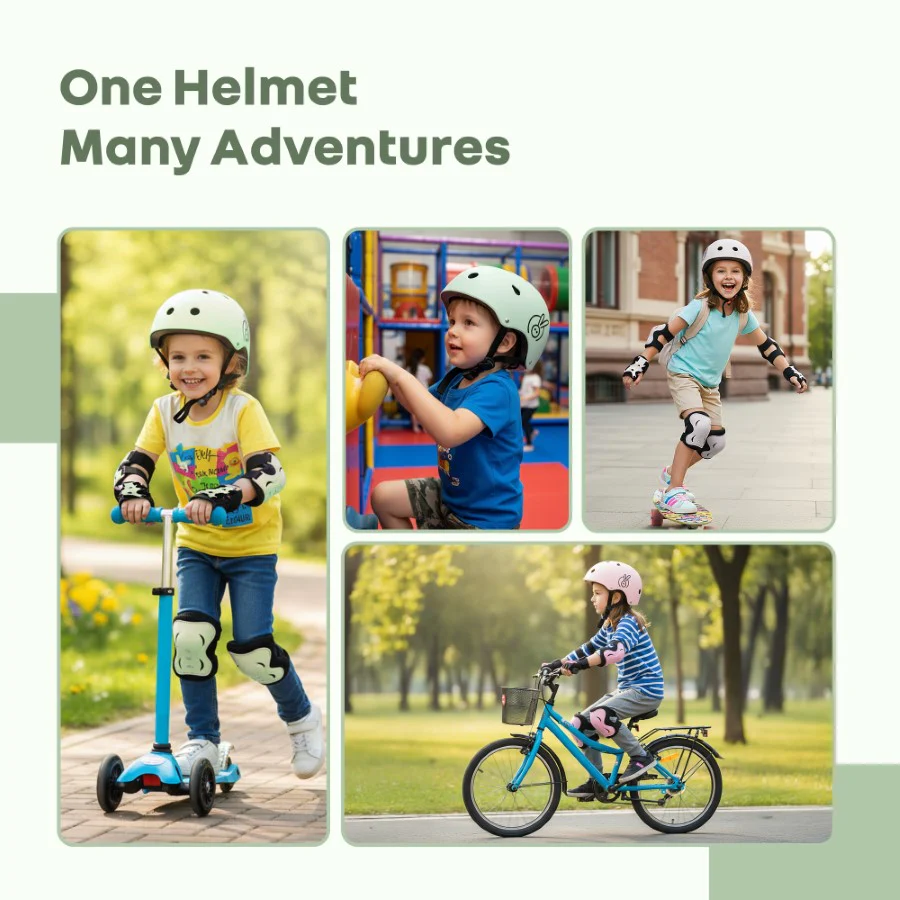 Safe Play Best Kids Safety Helmet - Trusted EN1078 Certified Helmet for Kids with Shock-Absorbing EPS Foam 5-13 Years - Image 6