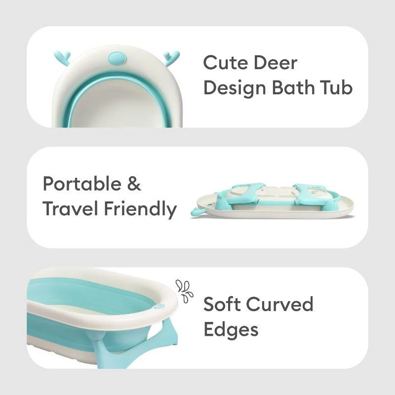 Bubble Double Aqua Baby Bath Tub Compact Fold & Portable - Image 14