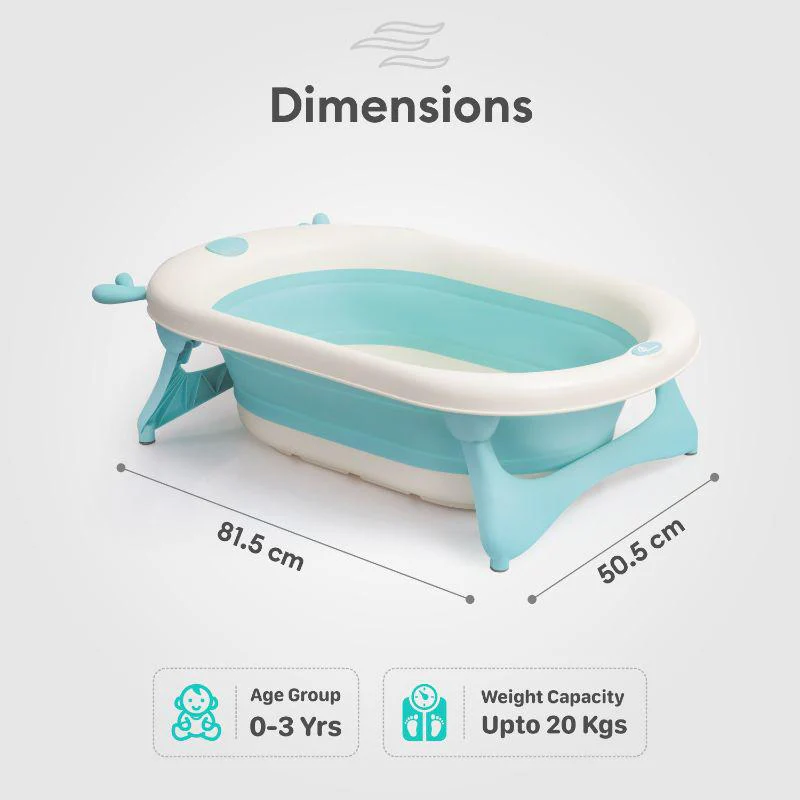 Bubble Double Aqua Baby Bath Tub Compact Fold & Portable - Image 15