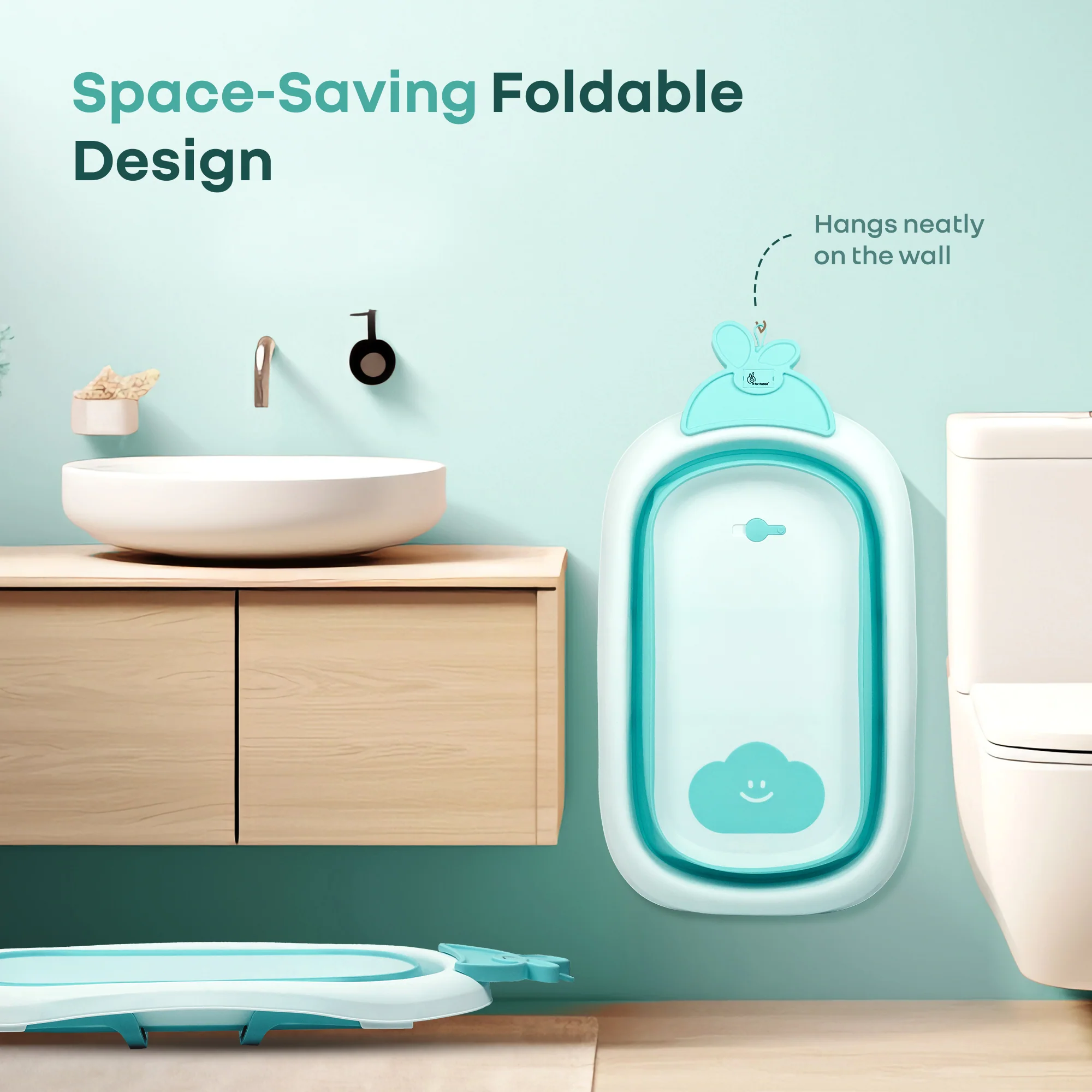 Bubble Double Bunny by R for Rabbit 3-in-1 Baby Bath Tub & Bather - Image 11