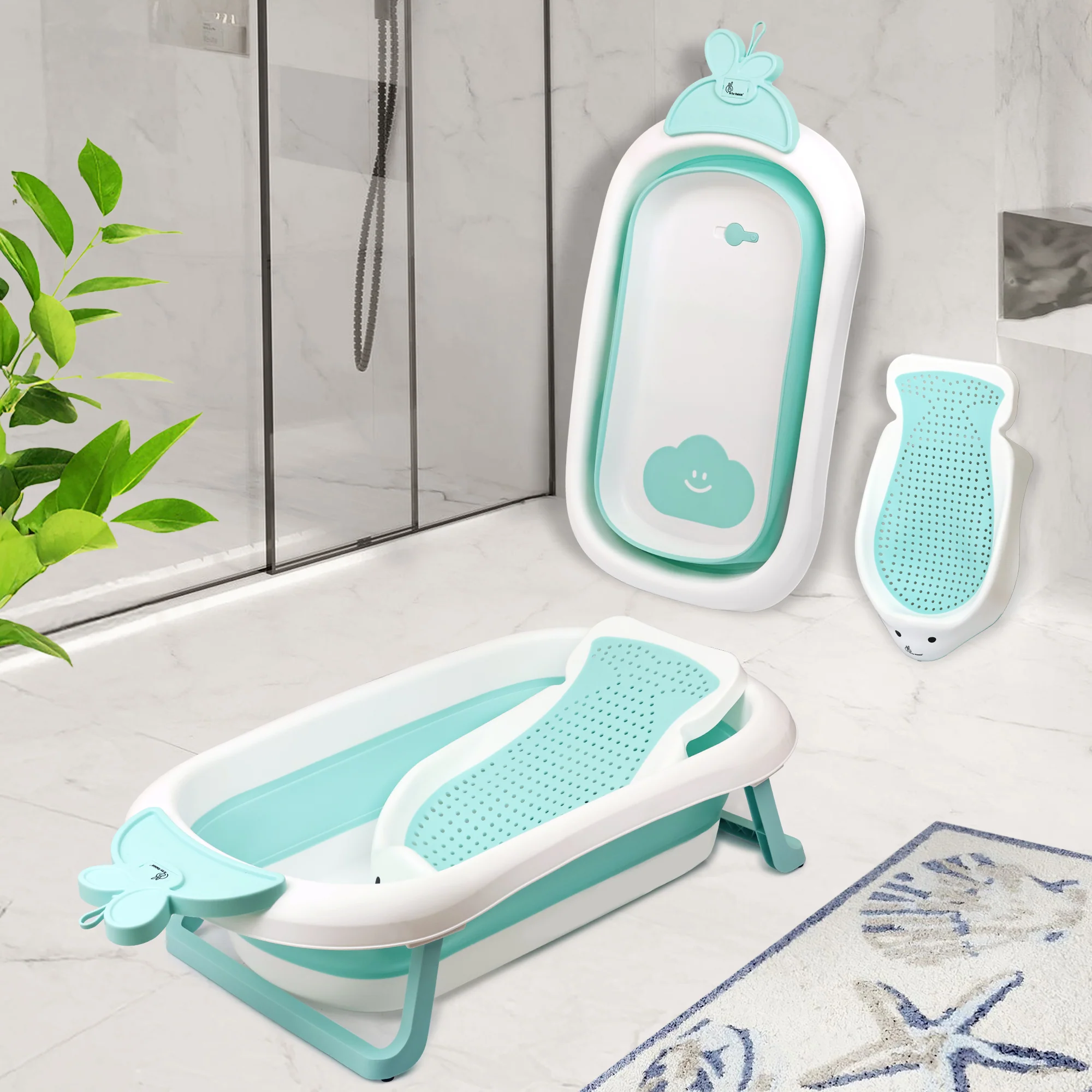 Bubble Double Bunny by R for Rabbit 3-in-1 Baby Bath Tub & Bather - Image 9