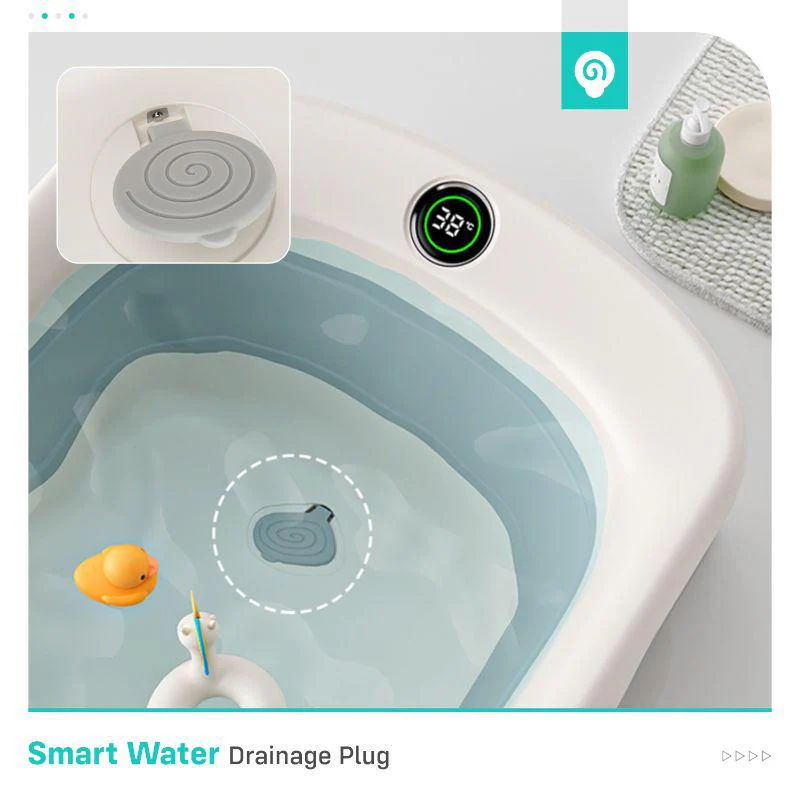 Bubble Double Smart Baby Bath Tub With Smart Water Temperature Plug - Image 3