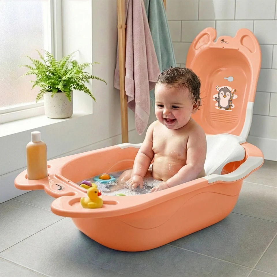 Bubble Double Snowy: 2-in-1 Baby Bath Tub with Ergonomic Sling - Image 17