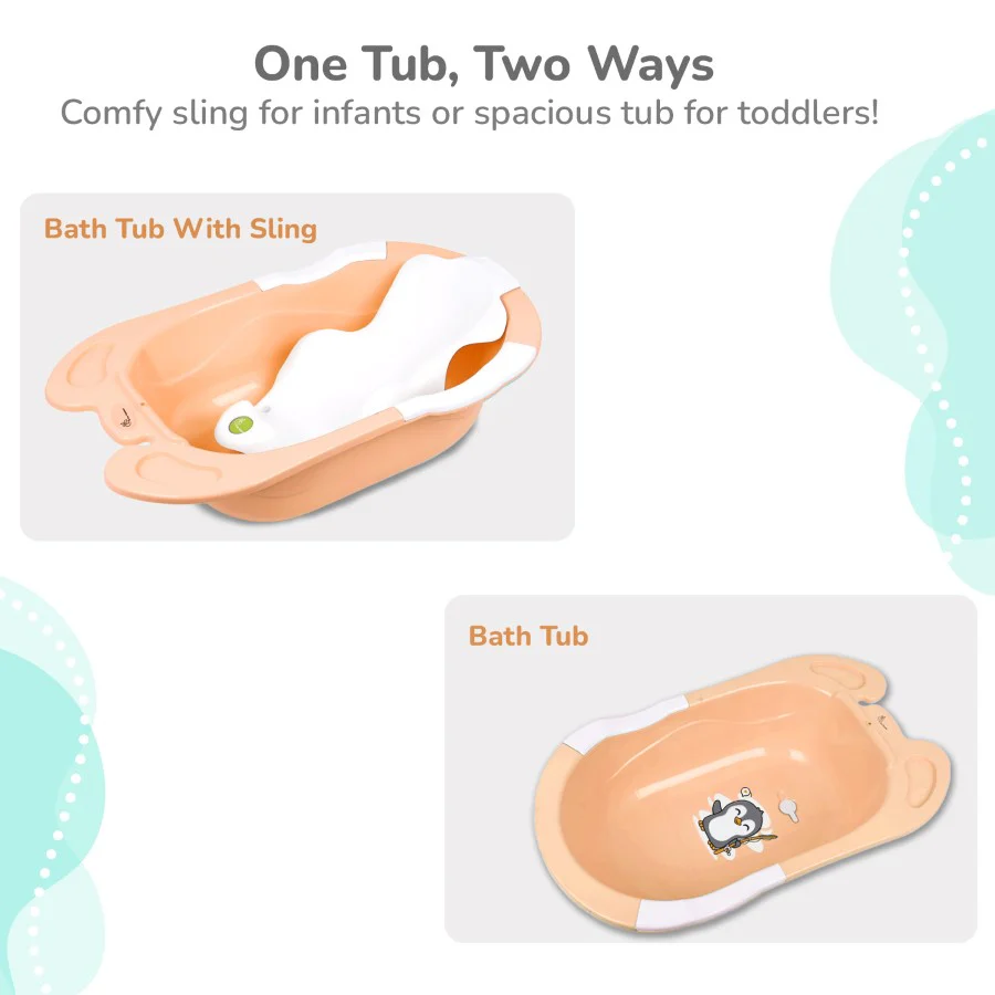 Bubble Double Snowy: 2-in-1 Baby Bath Tub with Ergonomic Sling - Image 18