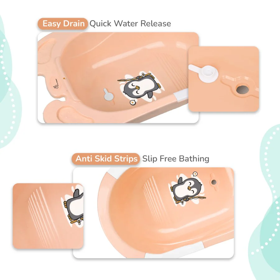 Bubble Double Snowy: 2-in-1 Baby Bath Tub with Ergonomic Sling - Image 20