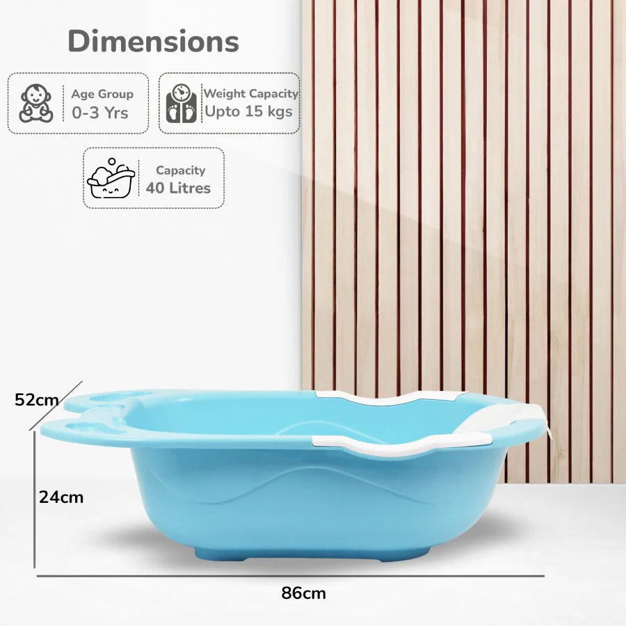 Bubble Double Snowy: 2-in-1 Baby Bath Tub with Ergonomic Sling - Image 8