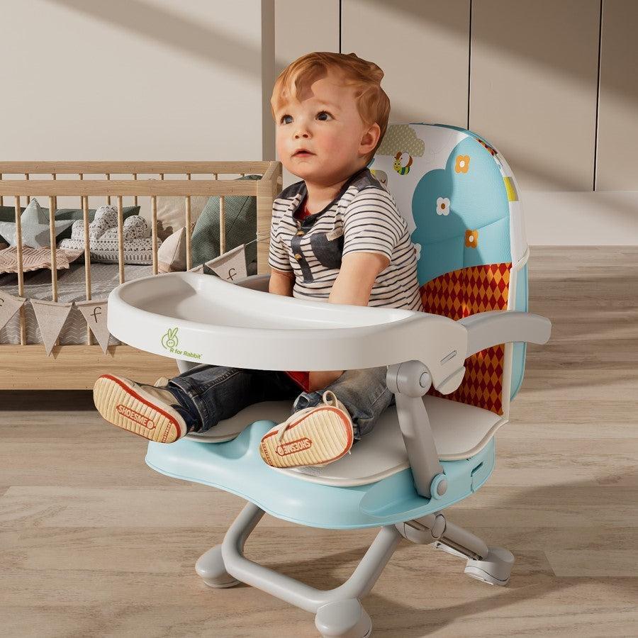 Candy Pop Booster Chair - 4 Level Height Adjustment, Light Weight, Travel Friendly - Aqua Blue - Image 10