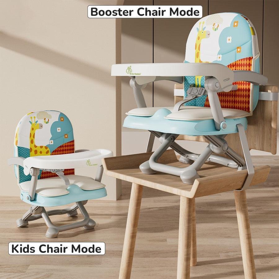 Candy Pop Booster Chair - 4 Level Height Adjustment, Light Weight, Travel Friendly - Aqua Blue - Image 3