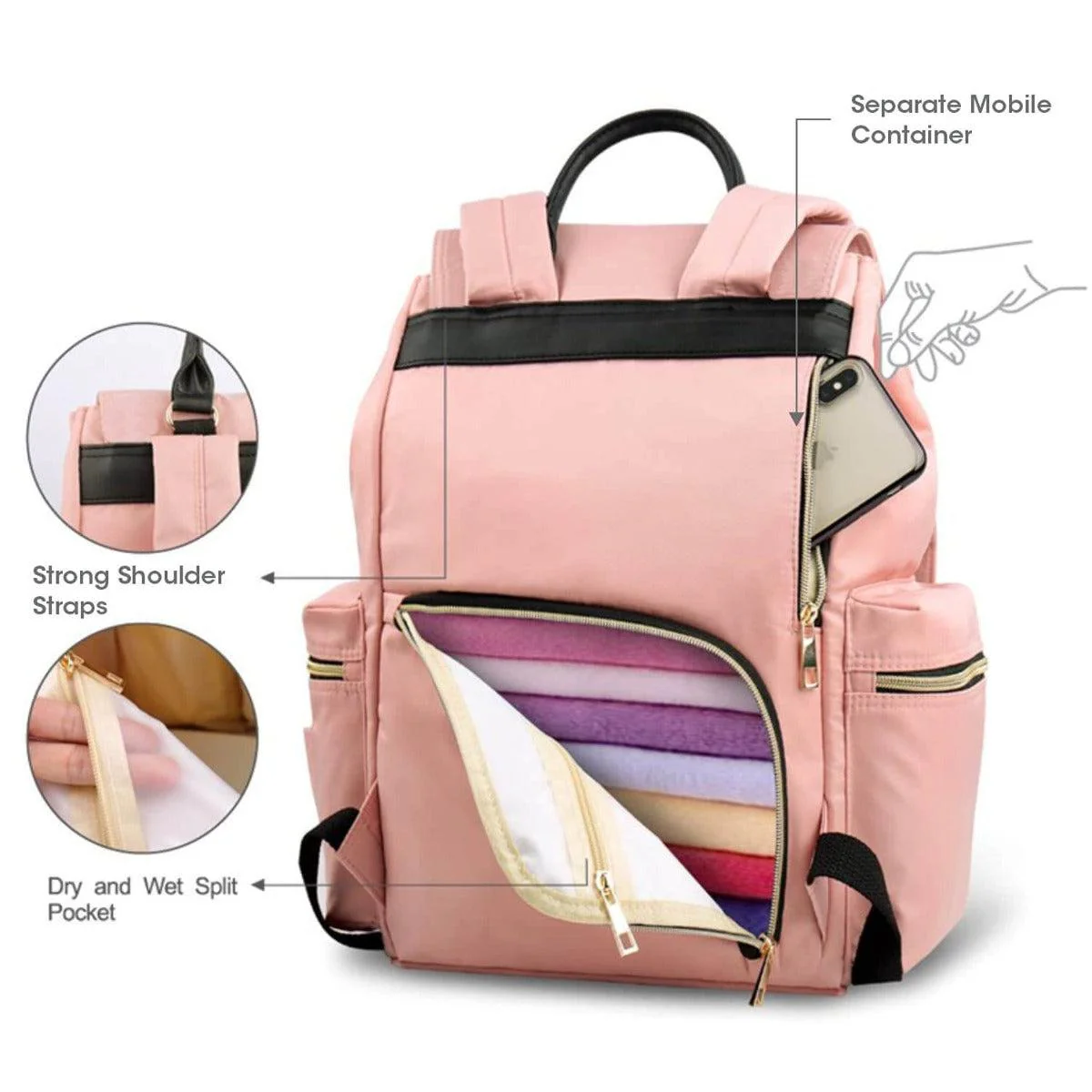 Caramello Bliss Diaper Bag - Image 7