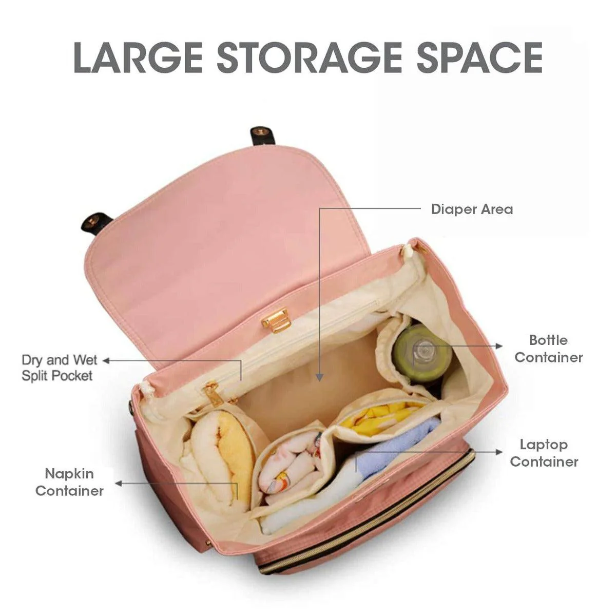 Caramello Bliss Diaper Bag - Image 8