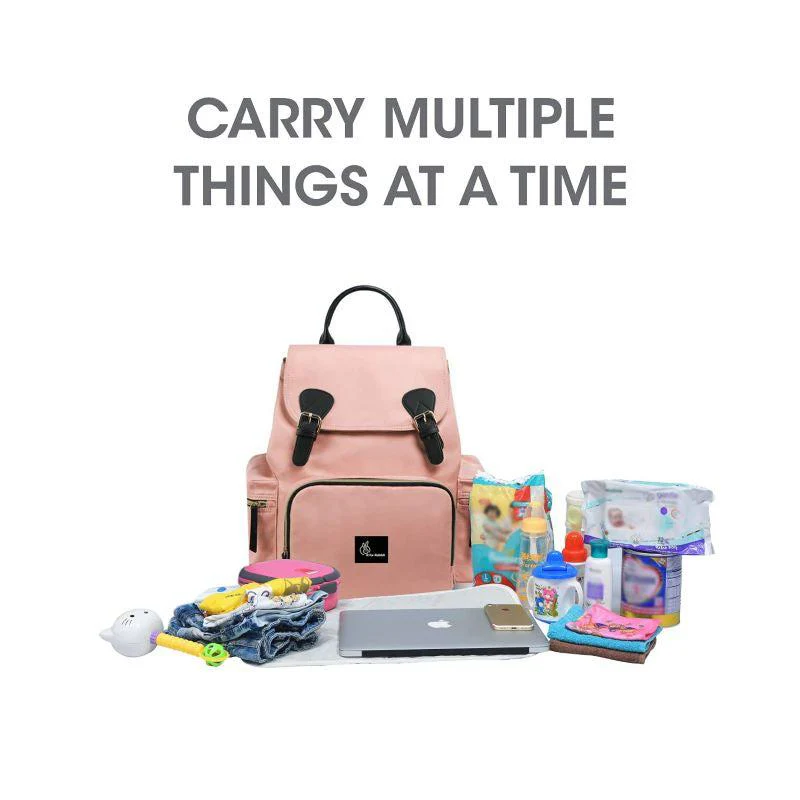Caramello Bliss Diaper Bag With Personalized Name Tag - Image 7