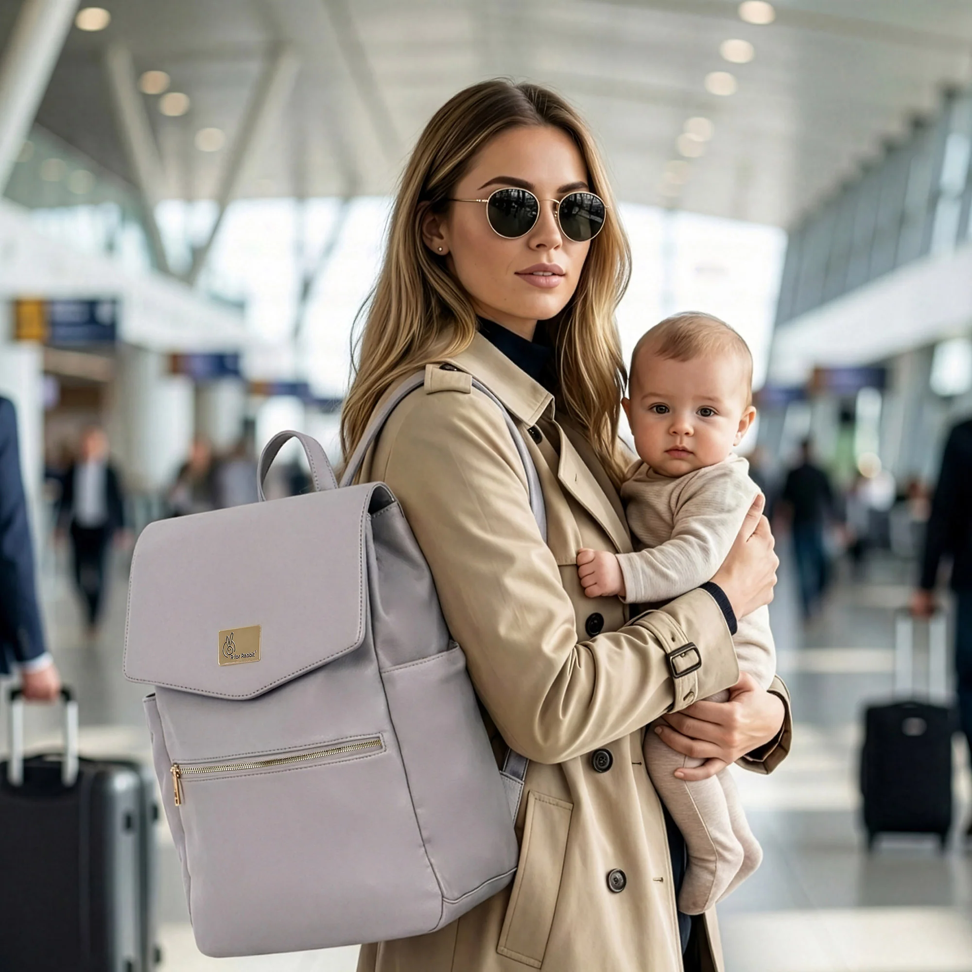 Caramello Bold Arise Diaper Bag, Premium Vegan Leather, 22L Multi-Compartment Laptop Friendly Bag - Image 10