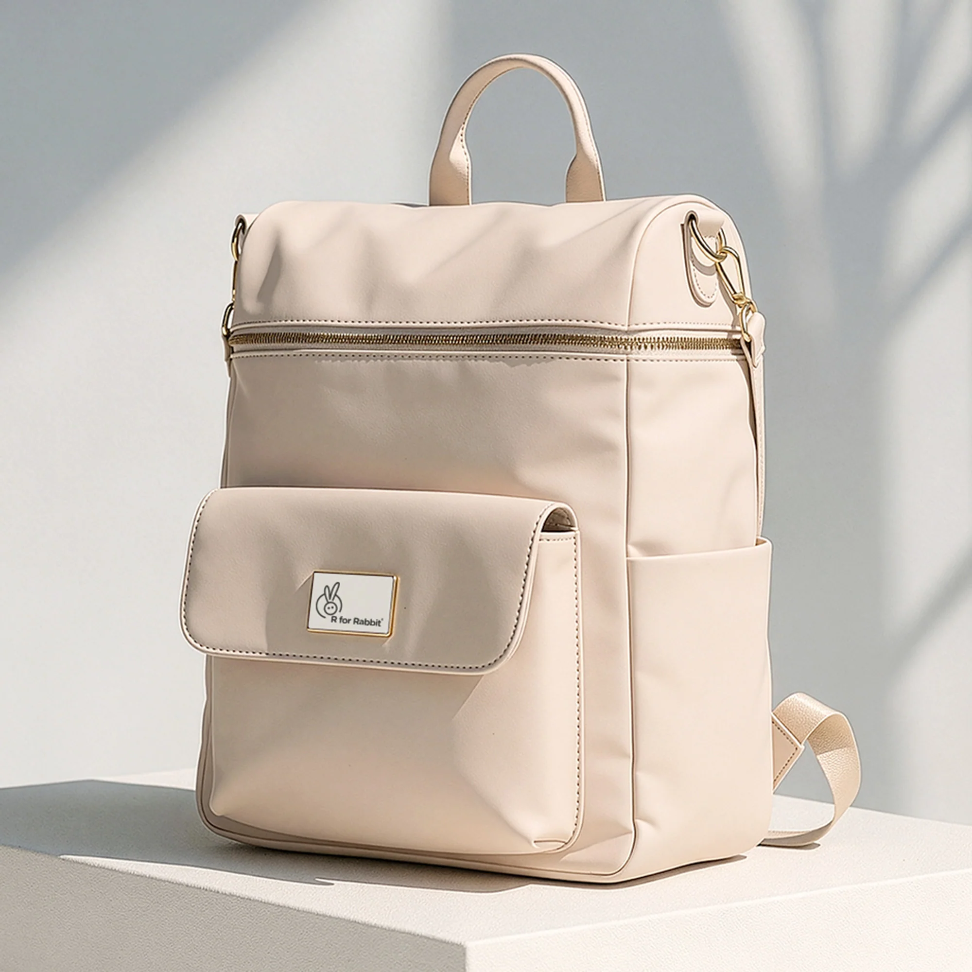 Caramello Bold Ivy Diaper Bag for Moms, Dual Carry Sling, Insulated Bottle Pockets With Premium Vegan Leather - Image 12