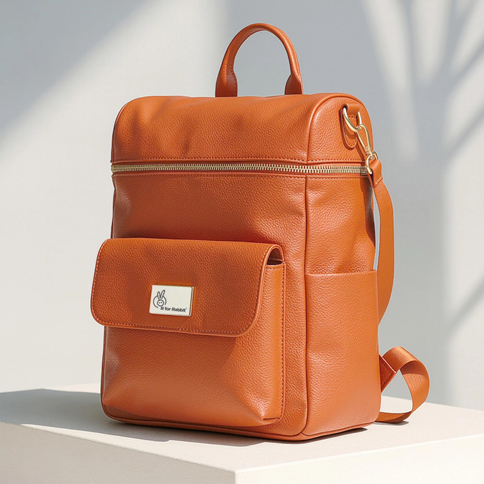 Caramello Bold Ivy Diaper Bag for Moms, Dual Carry Sling, Insulated Bottle Pockets With Premium Vegan Leather - Image 2