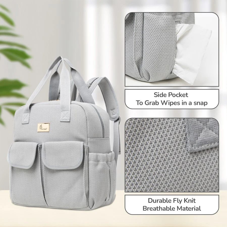 Caramello Breezy Premium Material Diaper Bag For New Moms - Image 11