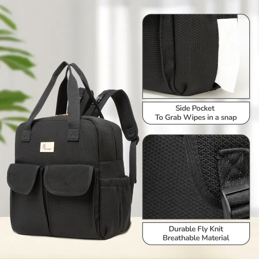 Caramello Breezy Diaper Bag With Personalized Name Tag - Image 4