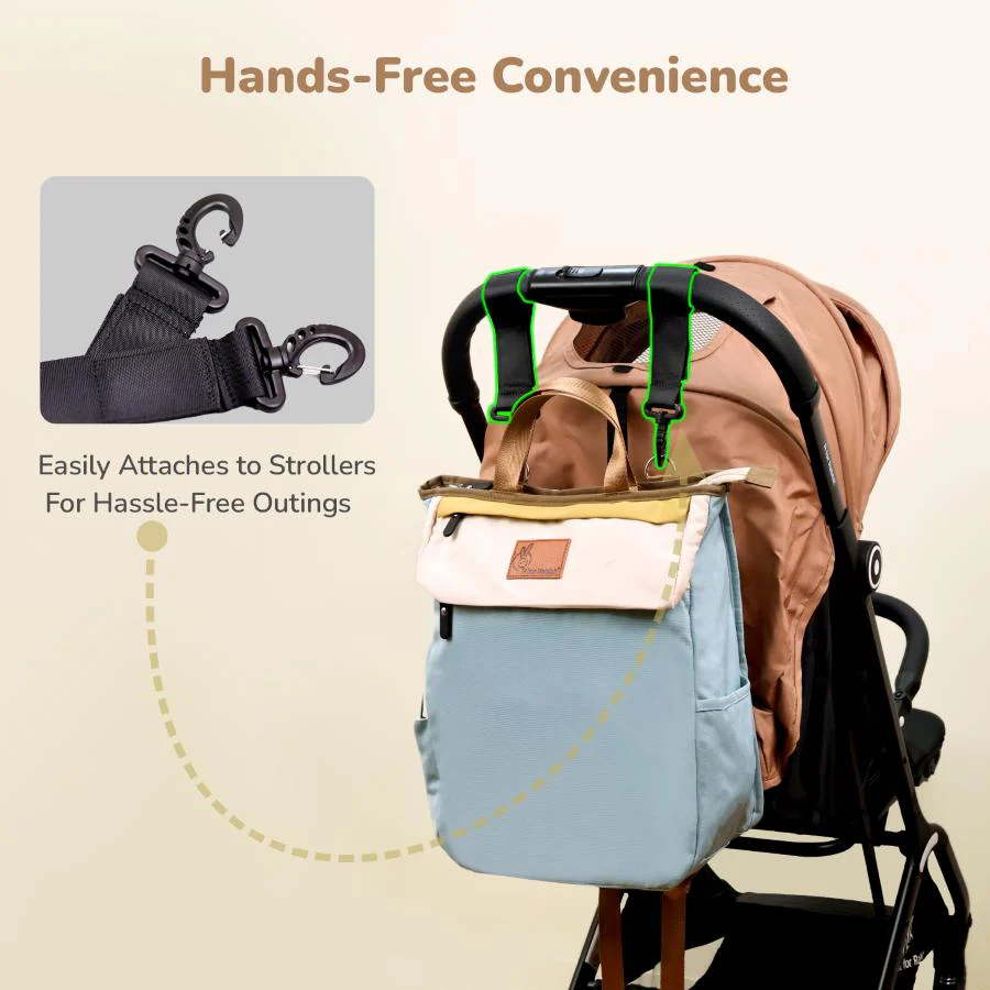 Caramello Daisy 2-in-1 Multipurpose Diaper Bag for Parents - Image 17