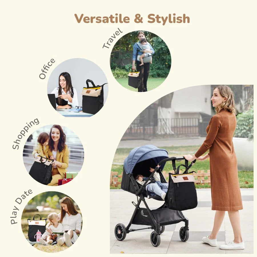 Caramello Daisy 2-in-1 Multipurpose Diaper Bag for Parents - Image 7