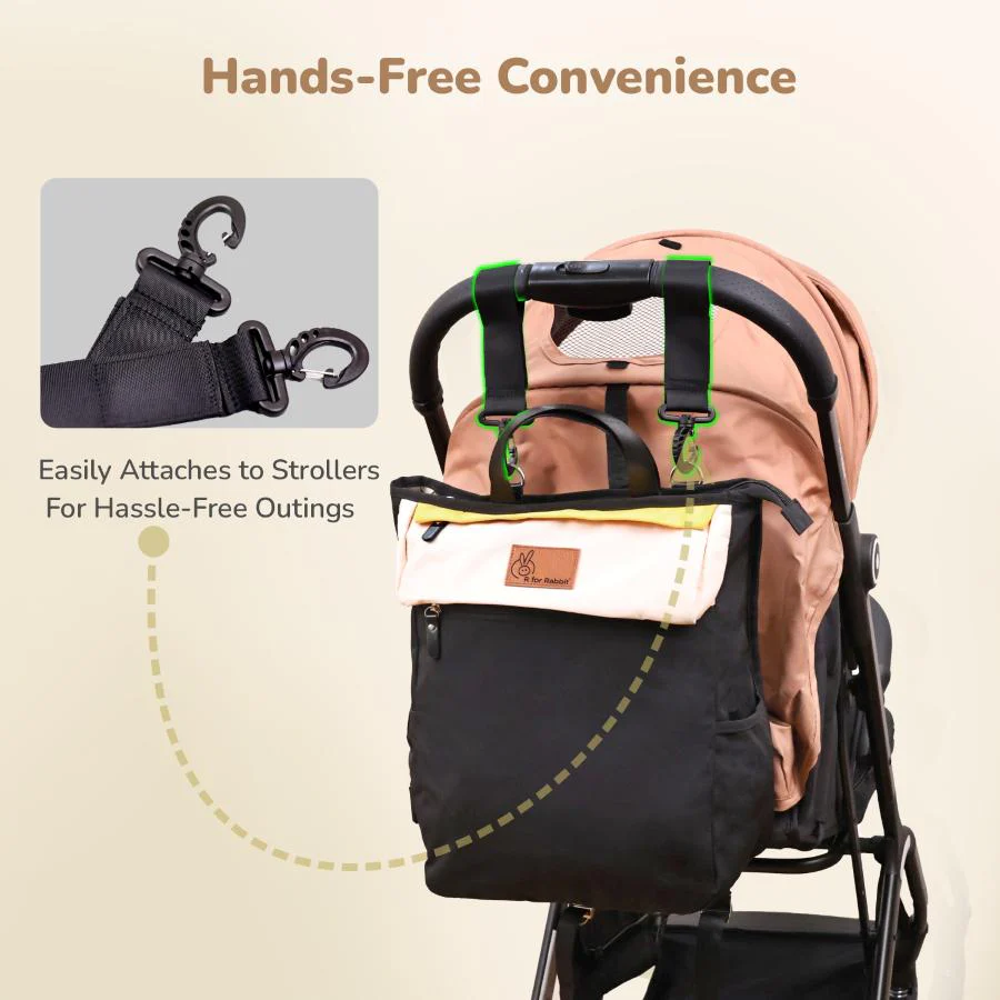Caramello Daisy 2-in-1 Multipurpose Diaper Bag for Parents - Image 8