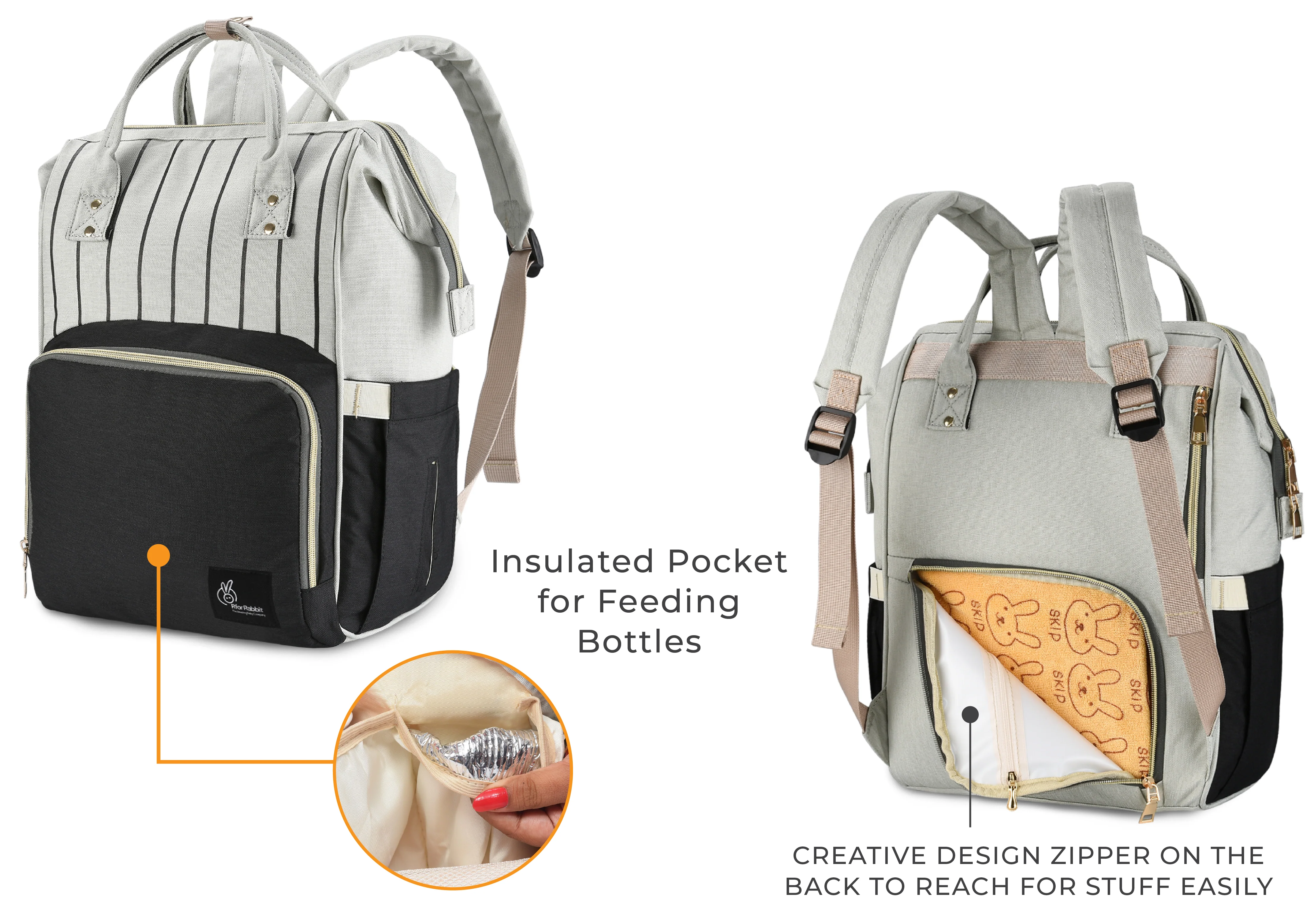 Caramello Diaper Bag Smart and Fashionable Diaper Bag For Moms - Image 13