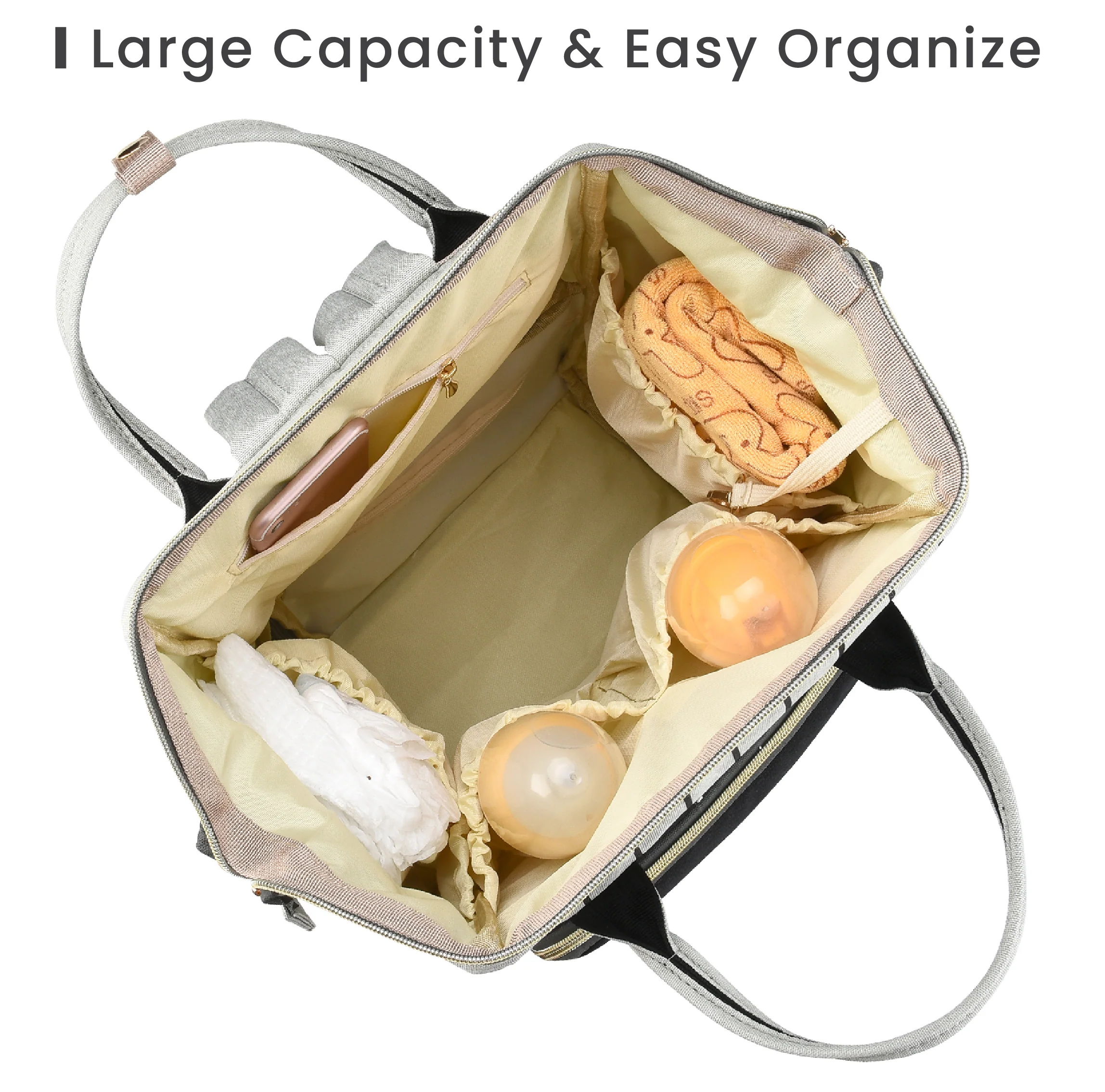 Caramello Diaper Bag Smart and Fashionable Diaper Bag For Moms - Image 15