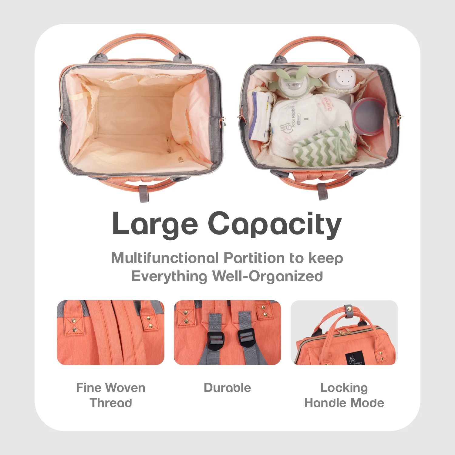 Caramello Diaper Bag Smart and Fashionable Diaper Bag For Moms - Image 22