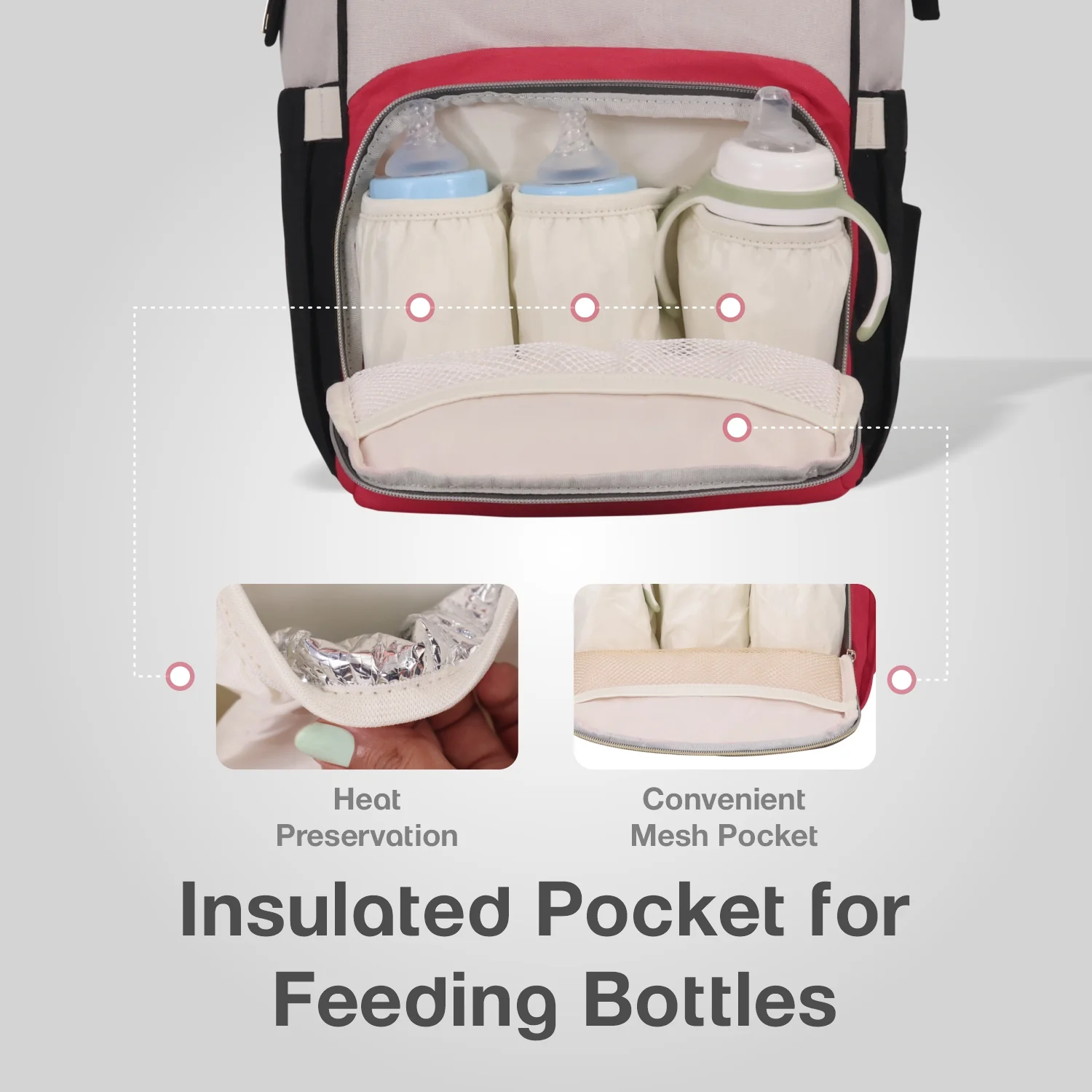 Caramello Diaper Bag Smart and Fashionable Diaper Bag For Moms - Image 4