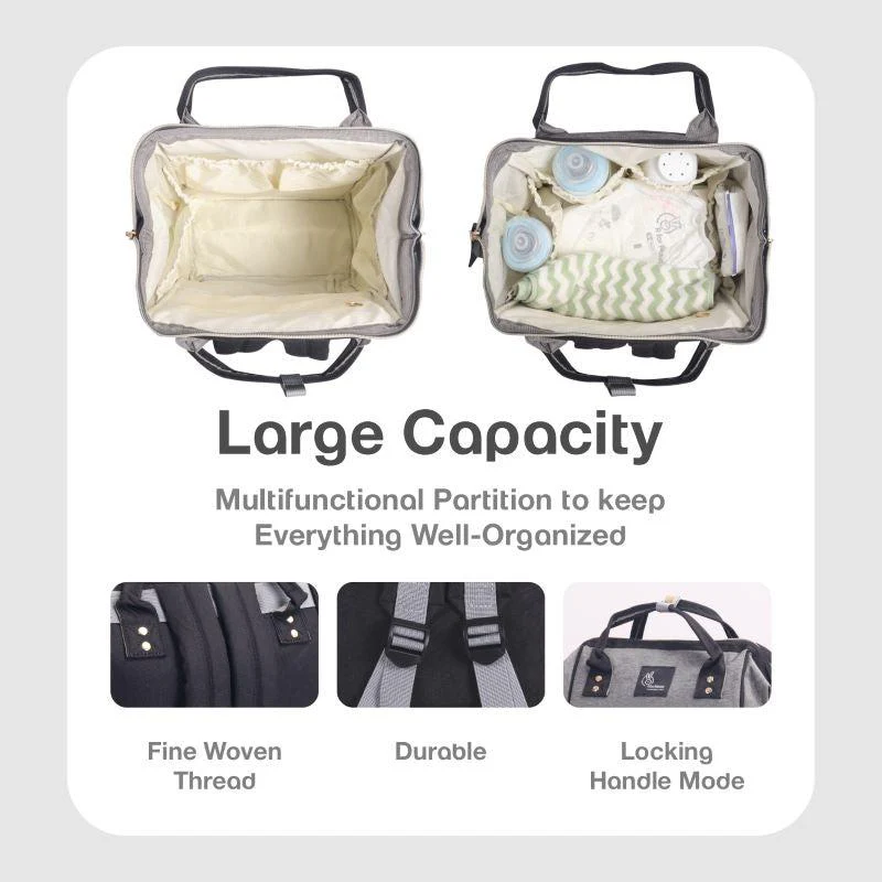 Caramello Diaper Bag For Moms With Personalized Name Tag - Image 18