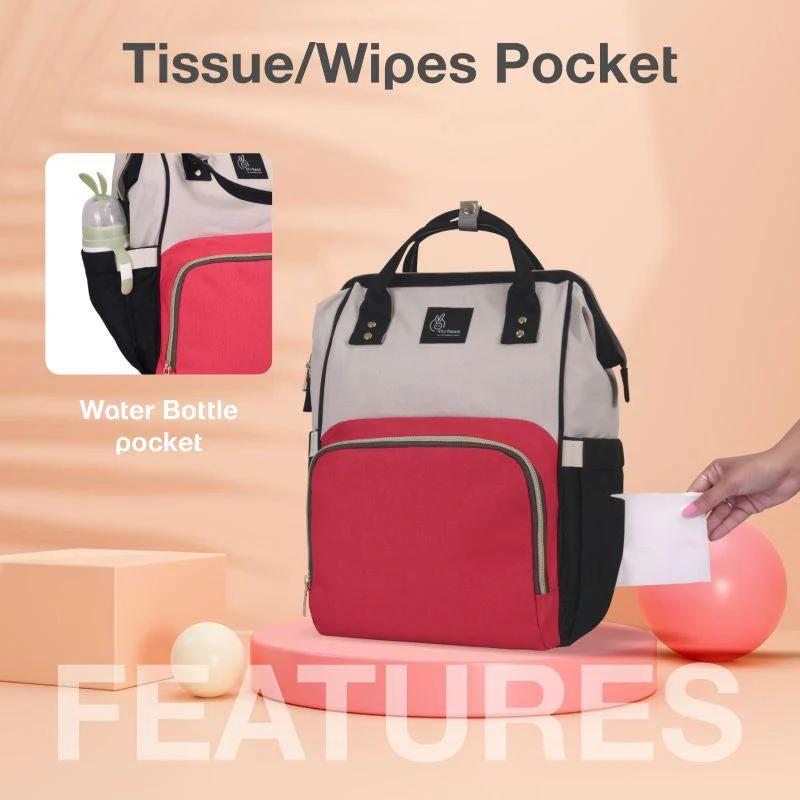 Caramello Diaper Bag For Moms With Personalized Name Tag - Image 24
