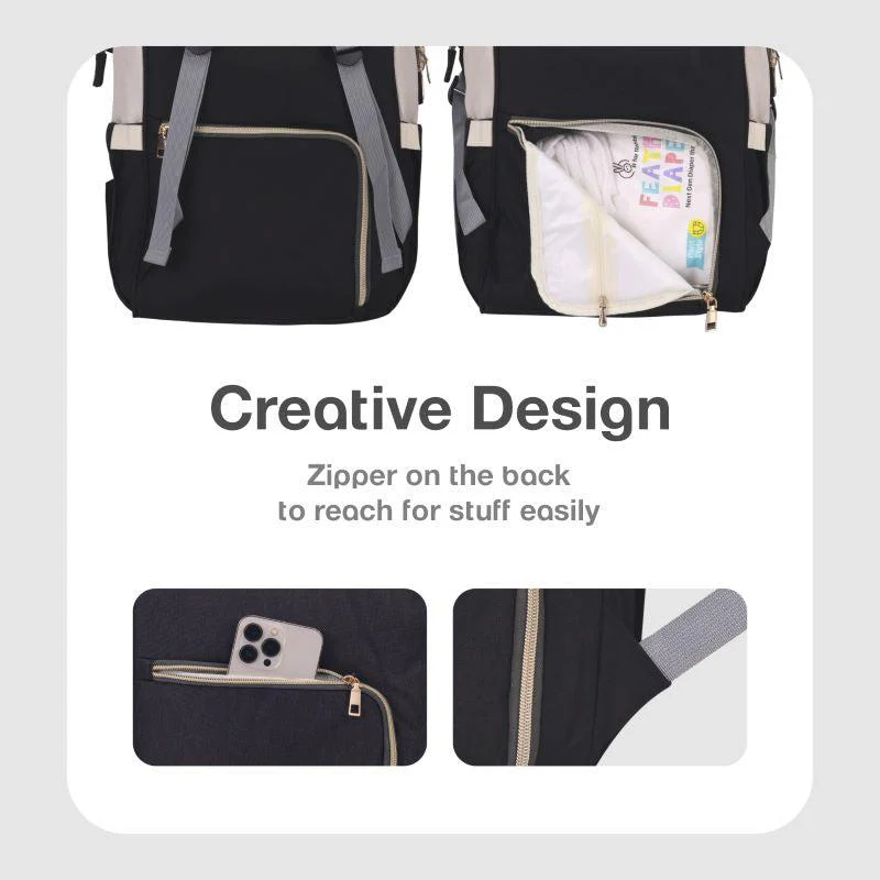 Caramello Diaper Bag For Moms With Personalized Name Tag - Image 30