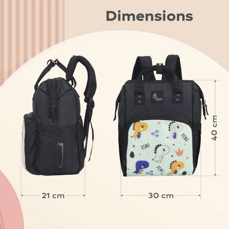 Caramello Dino Diaper Bag For Mother With 11 Pockets - Image 20