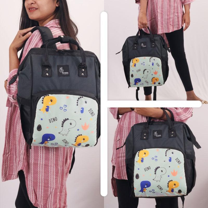 Caramello Dino Diaper Bag For Mother With Personalized Name Tag - Image 24