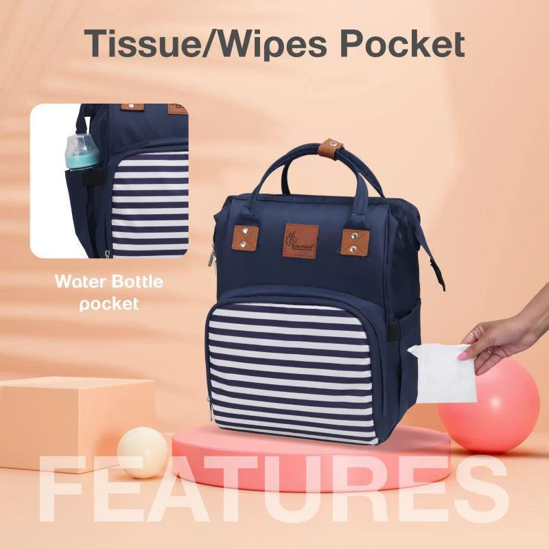 Caramello Regal Diaper Bag With Personalized Name Tag - Image 3