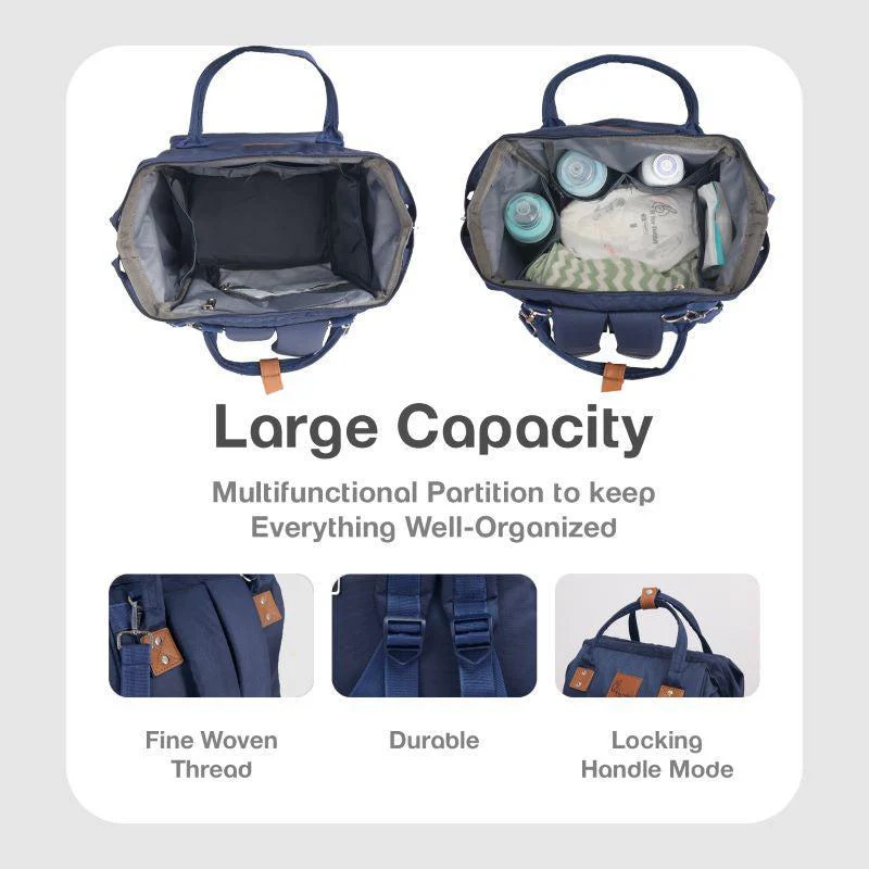 Caramello Regal Diaper Bag With Personalized Name Tag - Image 5