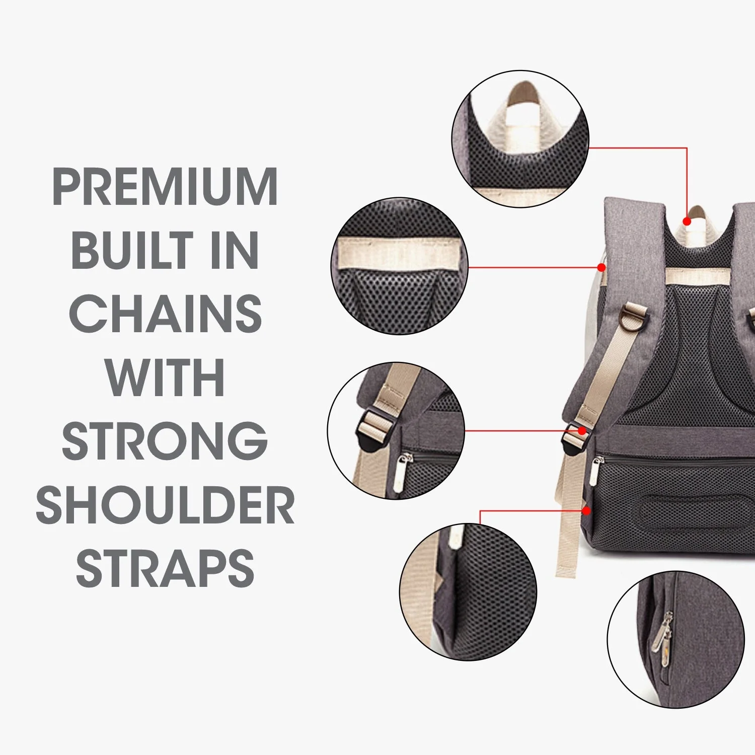 Caramello Smart Diaper Bags For Mother With High-Quality Water-Resistant Material - Image 15