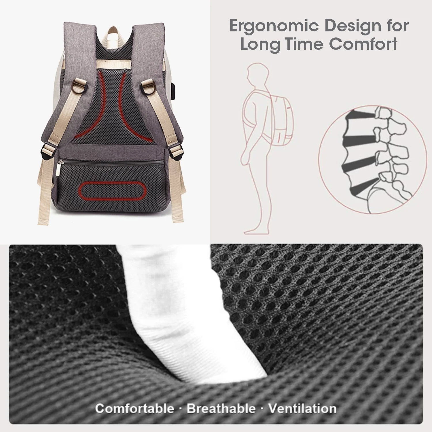 Caramello Smart Diaper Bags For Mother With High-Quality Water-Resistant Material - Image 20