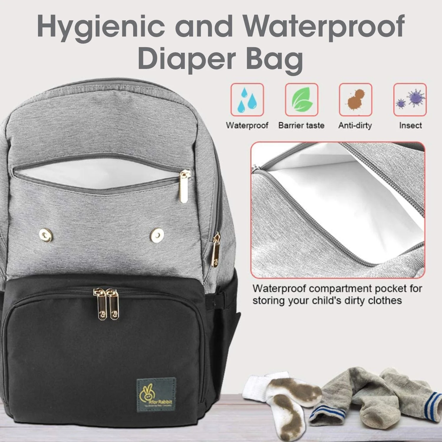 Caramello Smart Diaper Bags For Mother With High-Quality Water-Resistant Material - Image 5