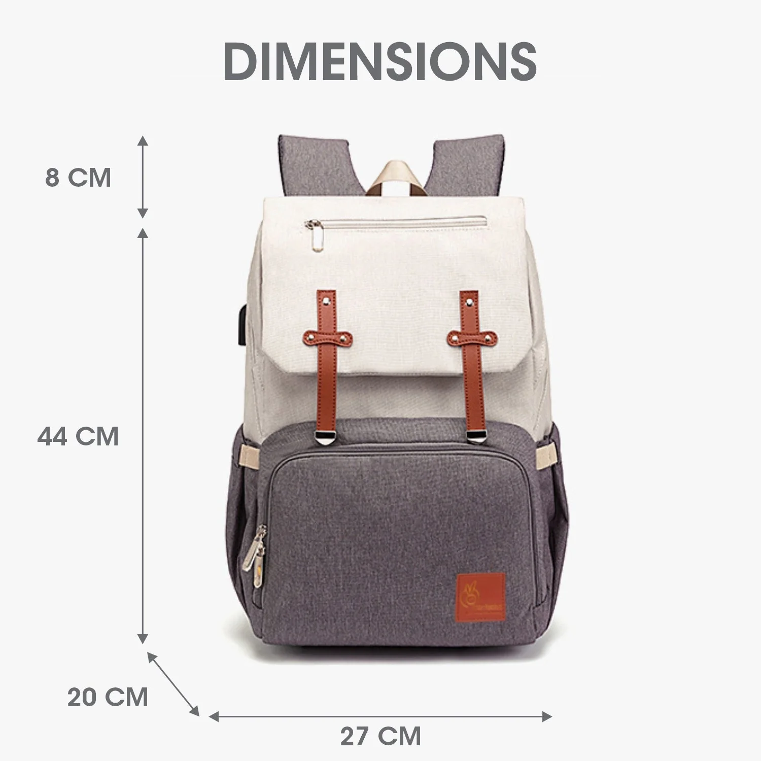 Caramello Smart Diaper Bags For Mother With Personalized Name Tag - Image 15