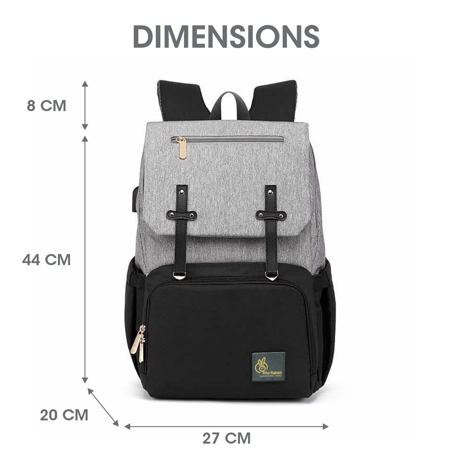 Caramello Smart Diaper Bags For Mother With Personalized Name Tag - Image 8