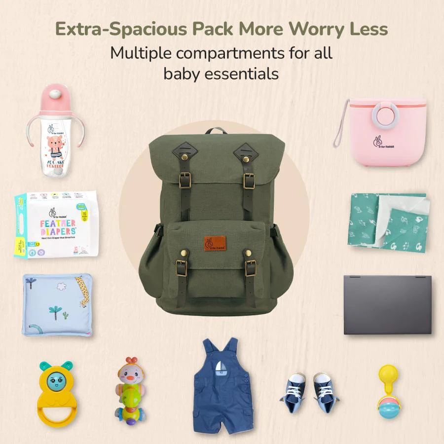 Caramello Sportz Diaper Bag For Moms With Personalized Name Tag - Image 12