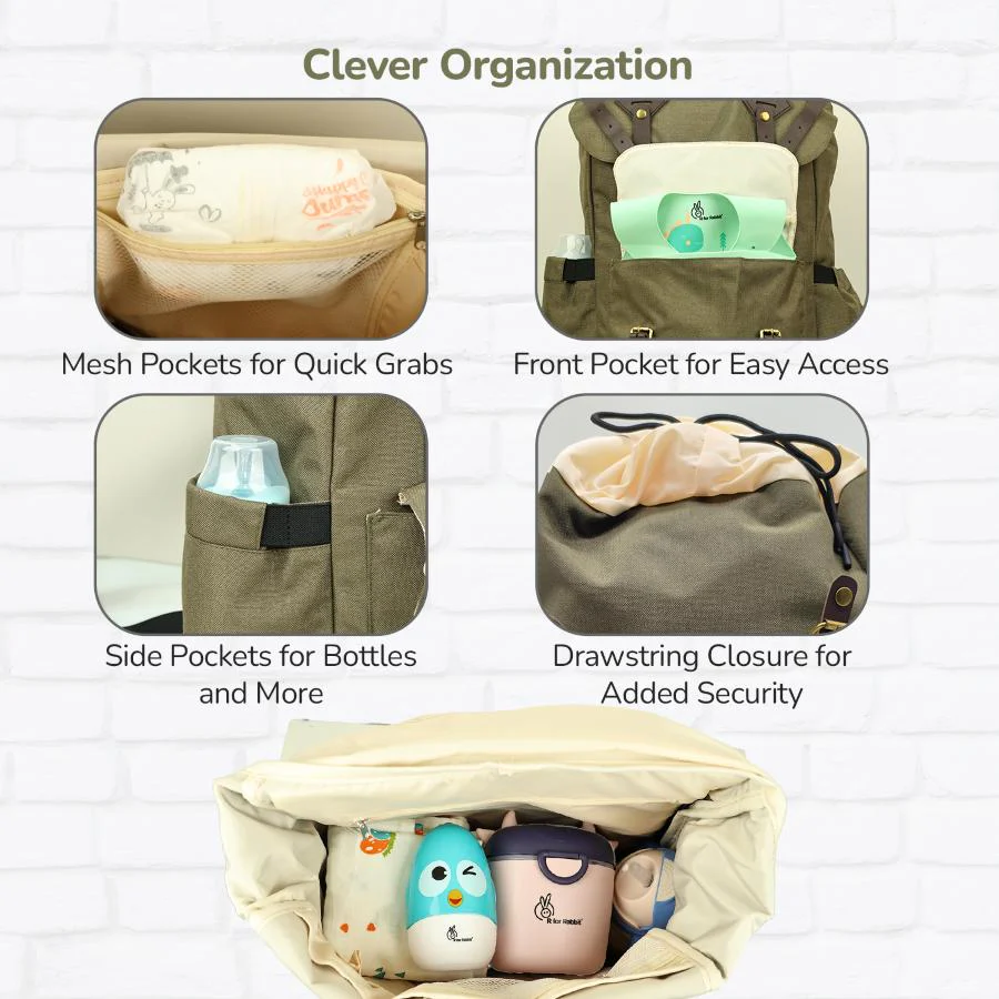 Caramello Sportz Diaper Bag For Moms With Personalized Name Tag - Image 14