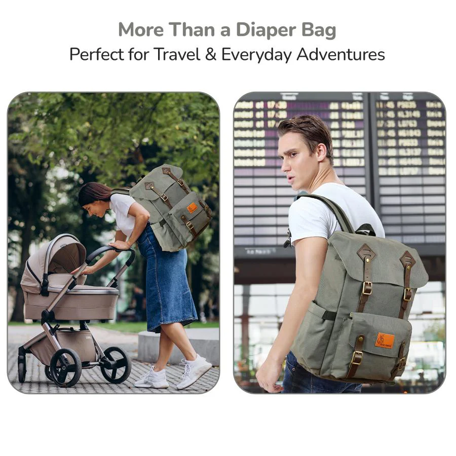 Caramello Sportz Diaper Bag For Moms With Personalized Name Tag - Image 8