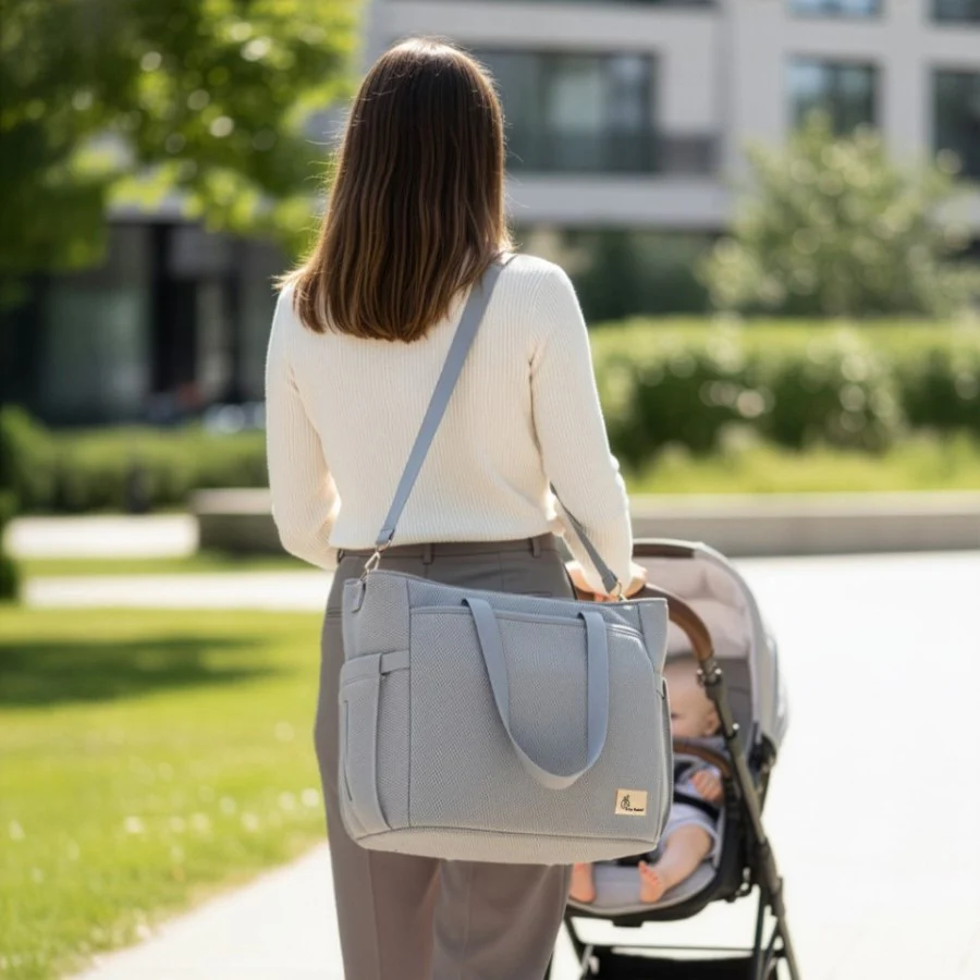 Caramello Tote Multi Purpose Diaper Bag With Spacious Storage - Image 9