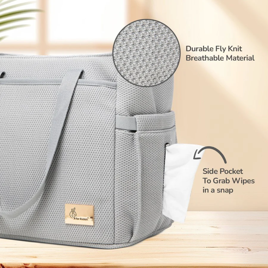 Caramello Tote Multi Purpose Diaper Bag With Spacious Storage - Image 11