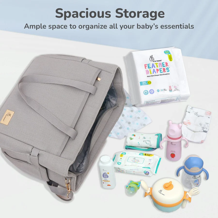 Caramello Tote Multi Purpose Diaper Bag With Spacious Storage - Image 13